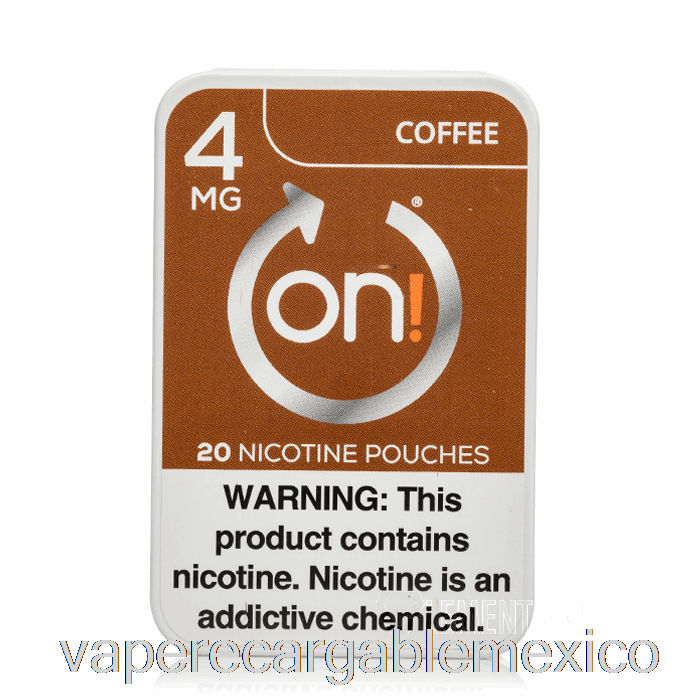 Vaporizador Recargable Encendido! Bolsas De Nicotina - Café 4 Mg